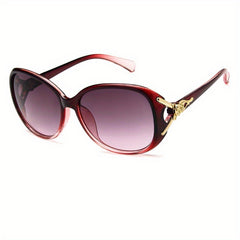 Large Oval Sunglasses For Women Fox Charm Gradient Glasses