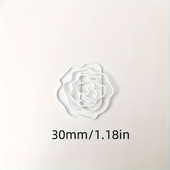 10pcs Rose Paper Clip Metal Bookmark Pocket Clip Styling Paper Clip