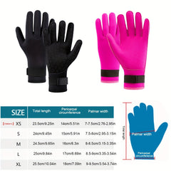 Neoprene Diving Gloves Five Finger Warm Wetsuit Winter Gloves