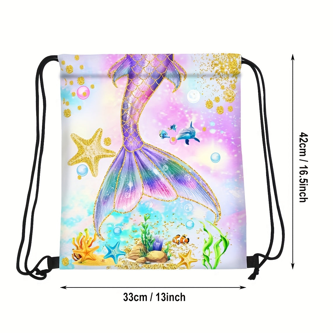 Cartoon Drawstring Bundle Backpack Waterproof Storage Bag