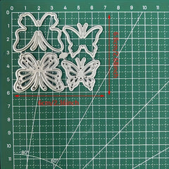 4pcs Butterflies Metal Dies Cutting Decoration Tool Die Cut