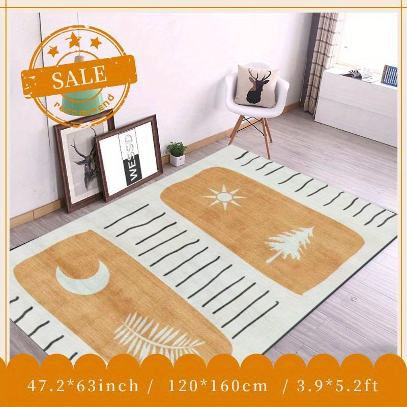 Soft Fluffy Faux Cashmere Area Rug Anti-slip TPR Washing Bottom 1.5kg