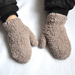 Cozy Thermal Plush Baby Mittens Winter Windproof Gloves