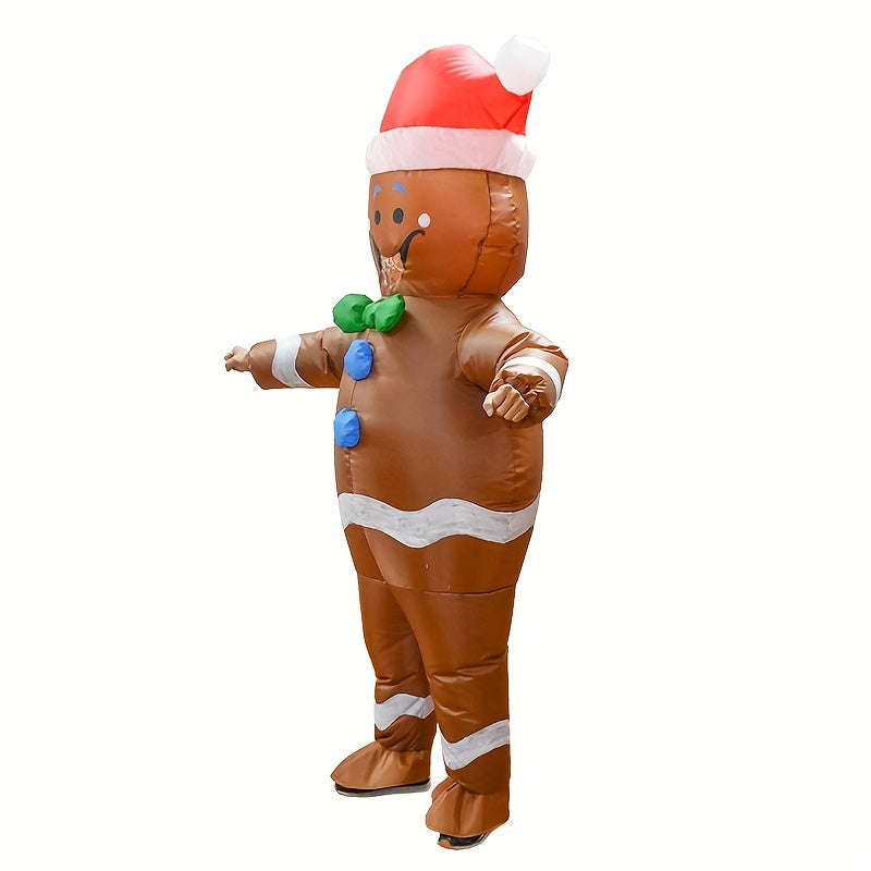 Gingerbread Man Inflatable Christmas Party Costume