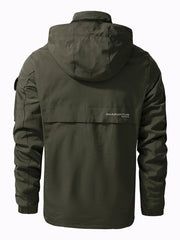Men's Waterproof Hooded Jacket Outdoor Sports Windbreaker