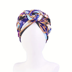 Boho Print Turban Cap Twist Knot Head Wrap Chemo Cap Bandana Ramadan