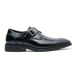 Men's Single Monk Strap Loafers Casual Slip-On Shoes Spring Summer
