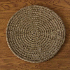 4pcs Burlap Placemat Table Mat Dining Home Decor Kitchen Gadgets
