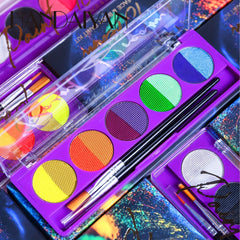 UV Water Soluble Body Paint Halloween Makeup Palette