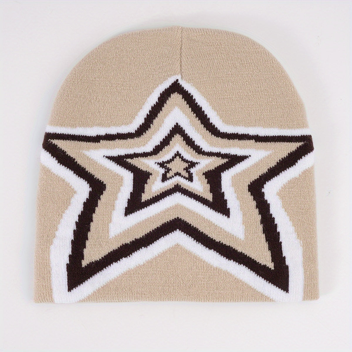 Star Jacquard Candy Beanie Hip Hop Knit Cap Unisex Warm Y2K Couple Hat