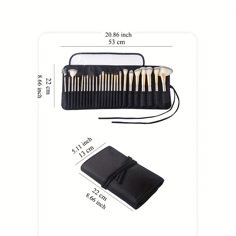 Travel Makeup Brush Case 26 Slots Organizer