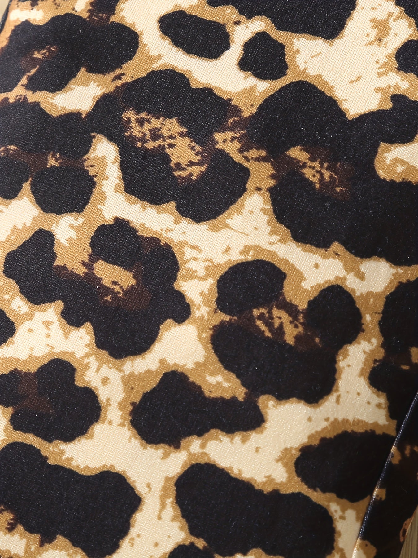 Girls Animal Print Bell Bottom Pants Elastic Waist Comfy Flared Pants