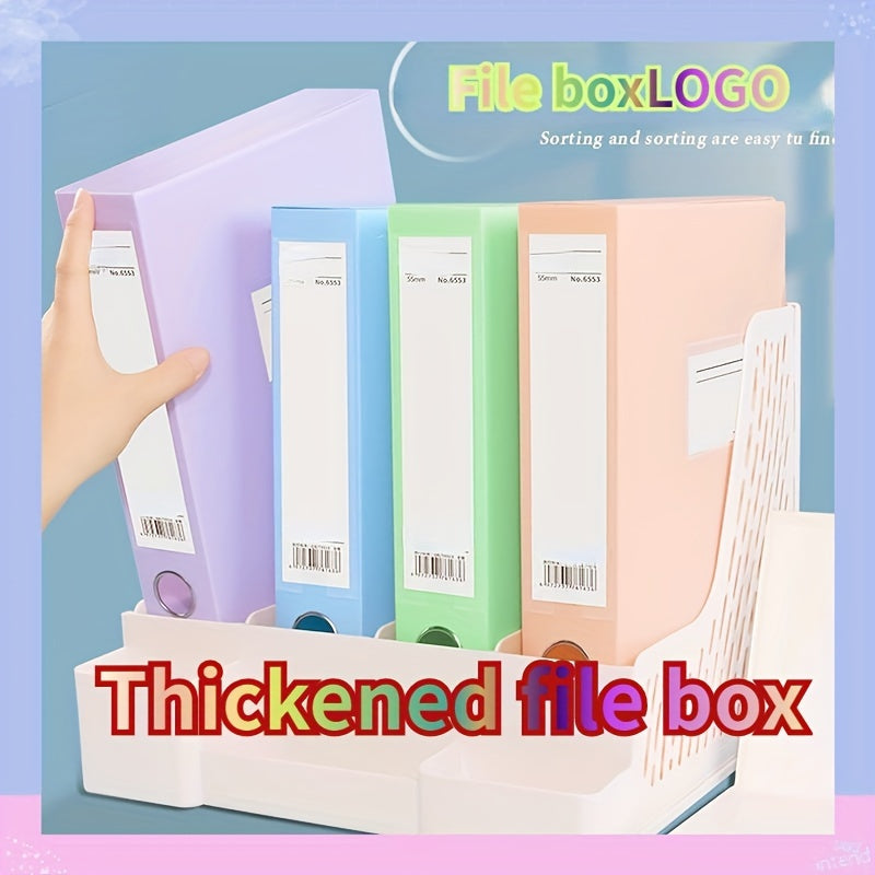 Morandi Plastic File Box Large Capacity Storage Box