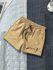Men's Comfy Elastic Waist Drawstring Shorts