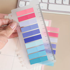 200 Sheets PET Sticky Notes Index Stickers Label Paper Instruction