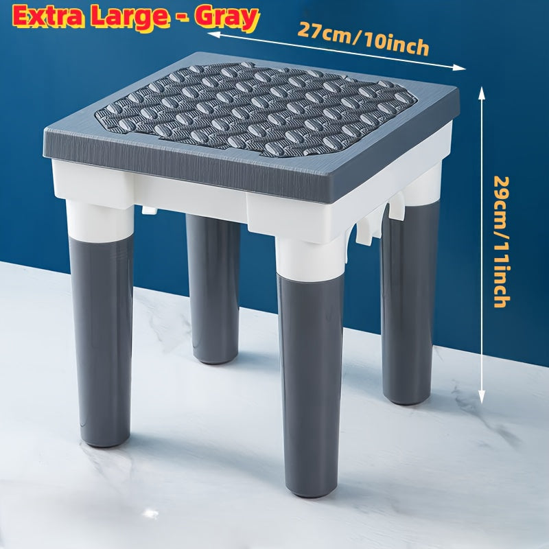 Portable Folding Stool Indoor Outdoor Bathroom Waterproof Non-slip Stool