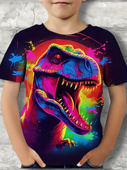 3D Dinosaur T Shirt for Boys - Perfect for Summer Outings
