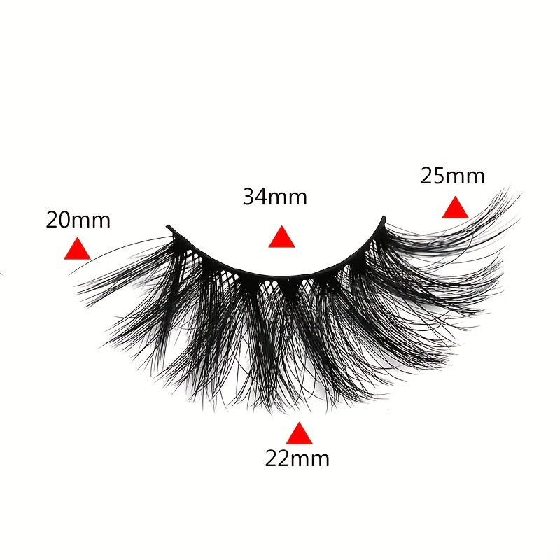 Fluffy 25mm 9D Volume Faux Mink Lashes Halloween Cosmetics