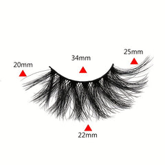 Fluffy 25mm 9D Volume Faux Mink Lashes Halloween Cosmetics
