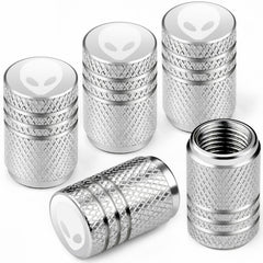 5pcs Aluminum Alloy Bike Valve Caps Alien Pattern Valve Cover
