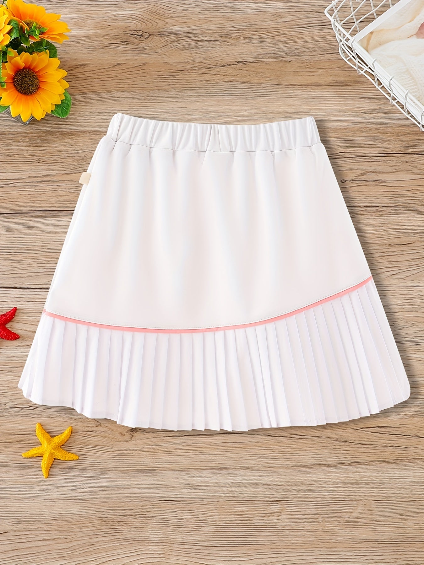 Girls Activewear Skort Pleated Tennis Golf Skorts Athletic High Waisted