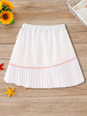 Girls Activewear Skort Pleated Tennis Golf Skorts Athletic High Waisted