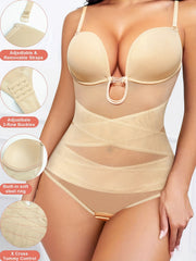 Mesh Shaping Bodysuit Tummy Control Slimming Body Shaper Women's Underwear