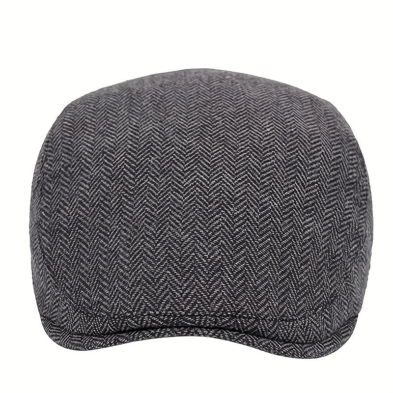 Men's Plaid Beret Newsboy Hat For Men