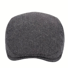 Men's Plaid Beret Newsboy Hat For Men