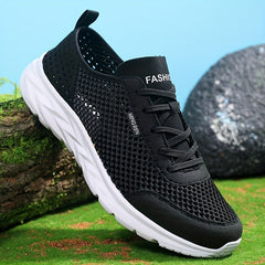 Men's Lace Up Sneakers Casual Walking Shoes Comfortable And Breathable