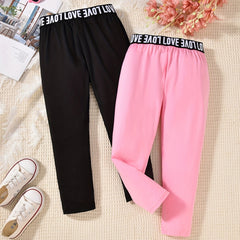 2pcs Girls Casual Leggings Pants For Kids Children Summer