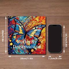 Fantasy Butterfly Dream Coloring Book - 40 Pages, 20 Thick Paper, Holiday Theme