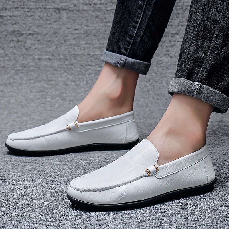 Men's Moc Toe Loafer Shoes Non-slip Slip-On Driving Shoes