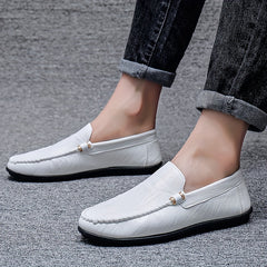 Men's Moc Toe Loafer Shoes Non-slip Slip-On Driving Shoes