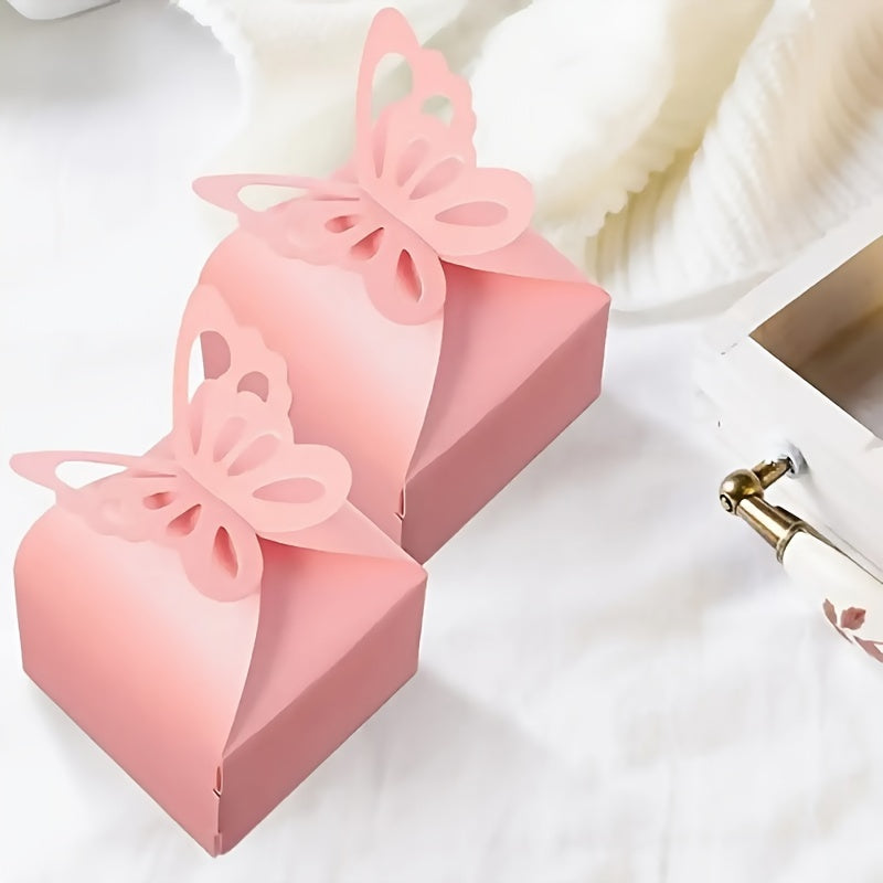 10pcs Creative Pearlescent Paper Butterfly