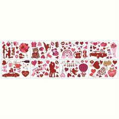 Creative Graffiti Silhouette Love Vitrine Paste PVC Window Adsorption Sticker