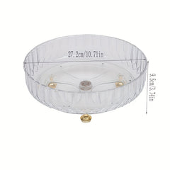 Rotating Seasoning Rack Bathroom Storage Light Fruit Plate Cosmetic Makeup