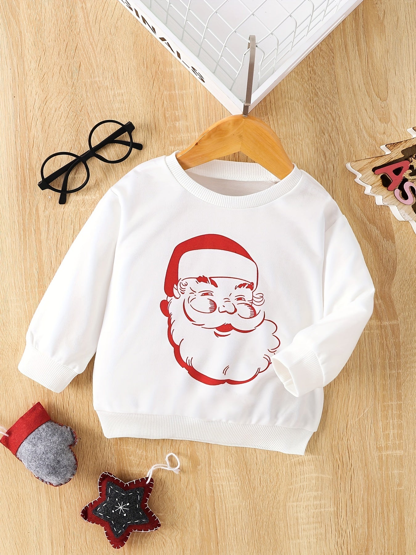 Baby Boys Cartoon Christmas Pullover Sweatshirt
