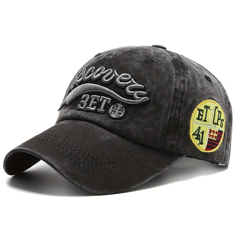 Washed Embroidered Baseball Cap Outdoor Sports