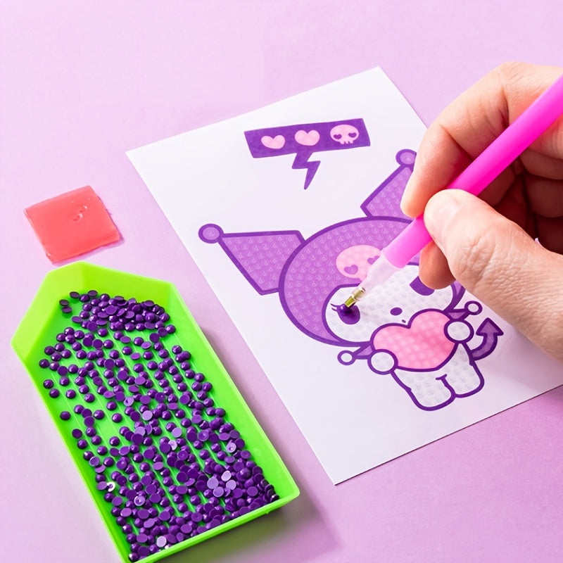 Kuromi Rhinestone DIY Cartoon Stationery Box Set