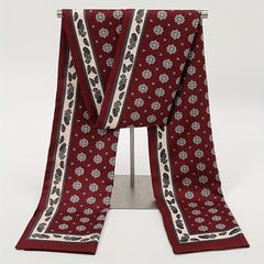 Men's Printed Double Layer Scarf