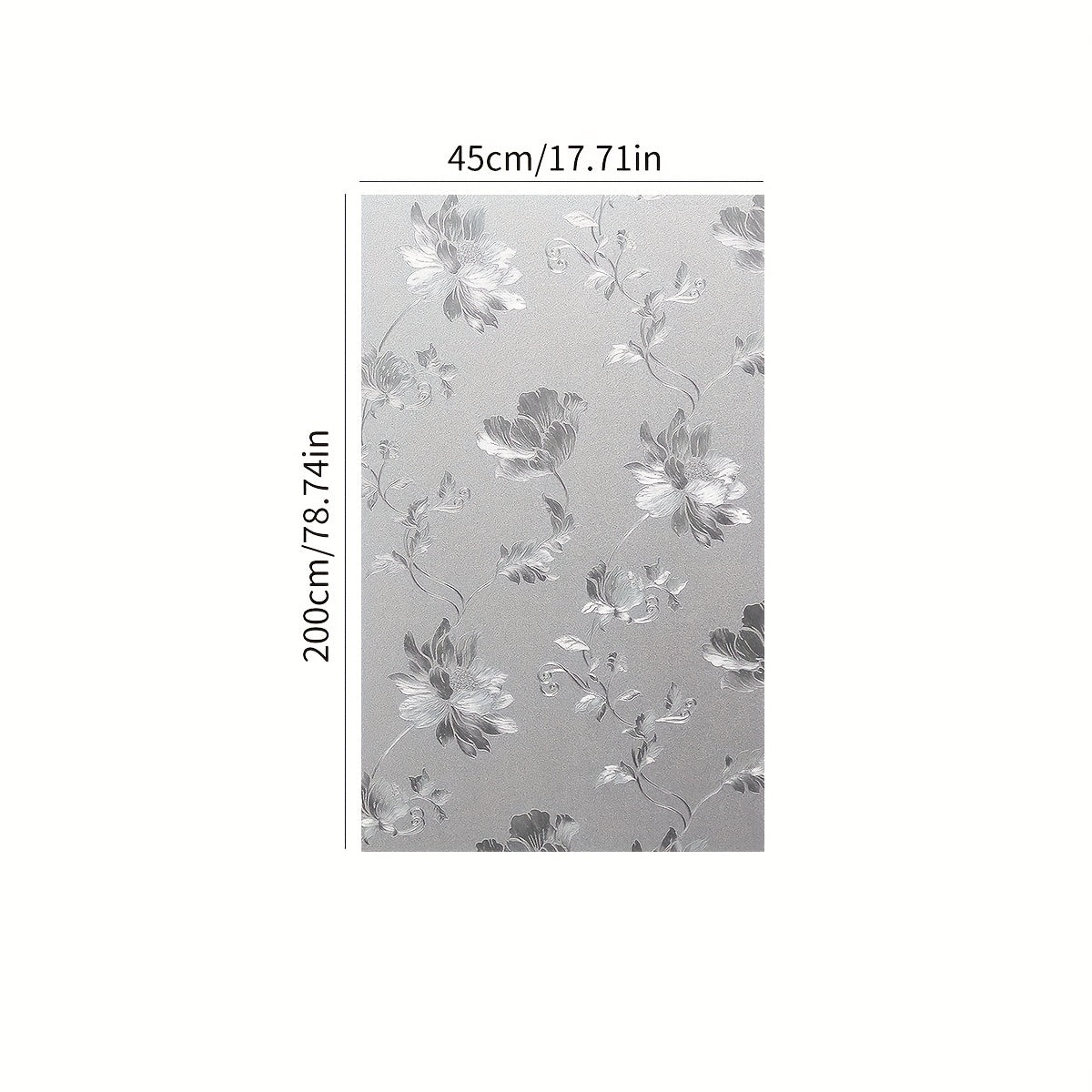 Hibiscus Flower Glass Window Film Privacy Heat Control Decorative