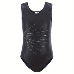 Stretchy Sleeveless Gymnastics Leotard for Dance Performance
