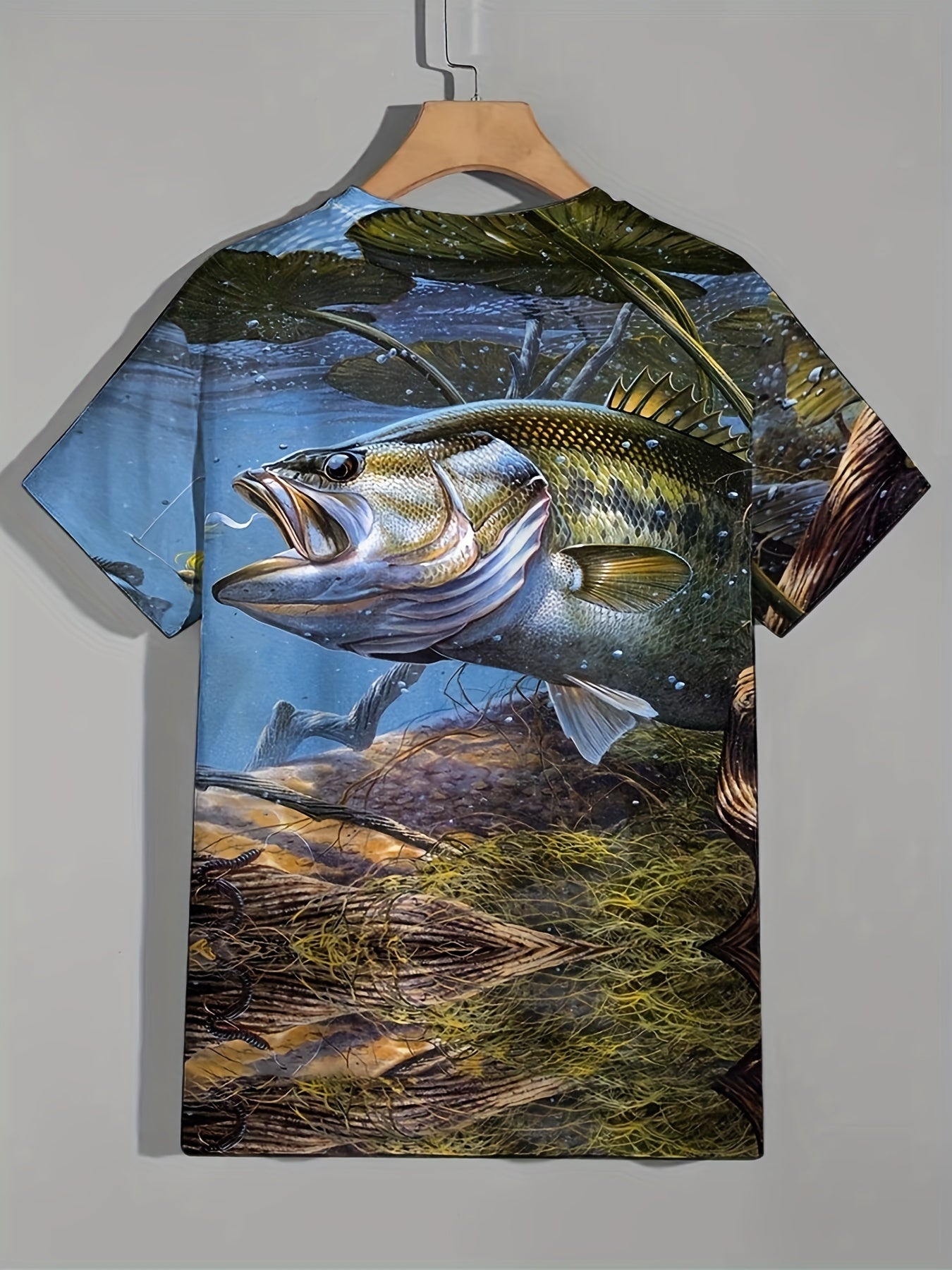 Men's Fishing T-Shirt Active Stretchy Summer Outdoor Clothing