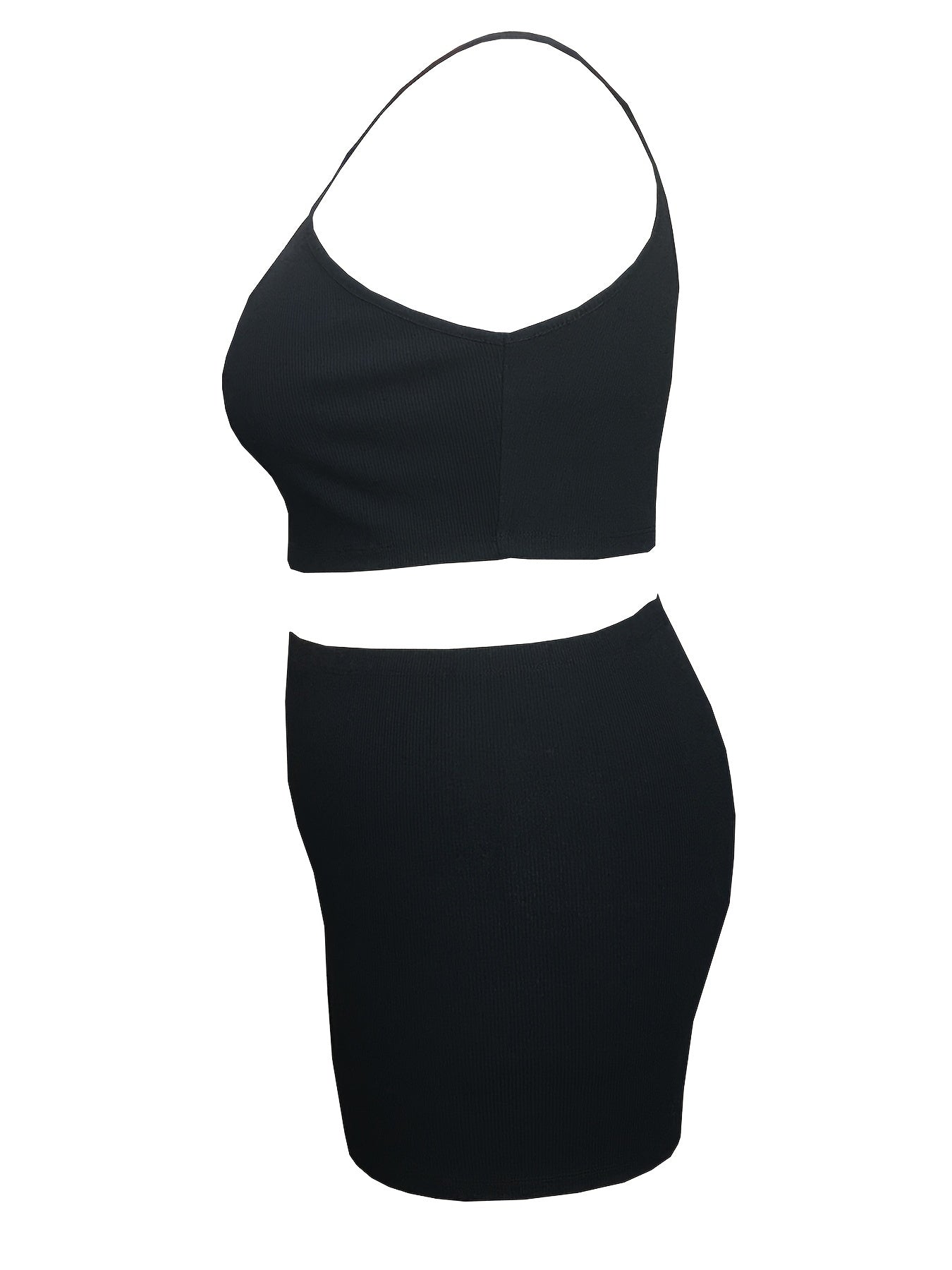 Ribbed Cut Out Sports Outfit Set
