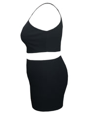 Ribbed Cut Out Sports Outfit Set