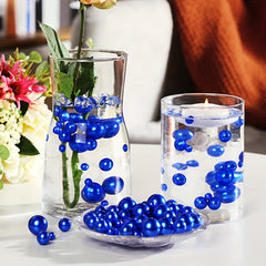 50pcs Floating Beads No Hole Pearl Vase Filler DIY Wedding Birthday Centerpieces