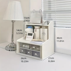 Double Layer Heightening Storage Rack for Office and Dorm