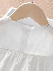 Girls Floral Embroidery Summer Dress