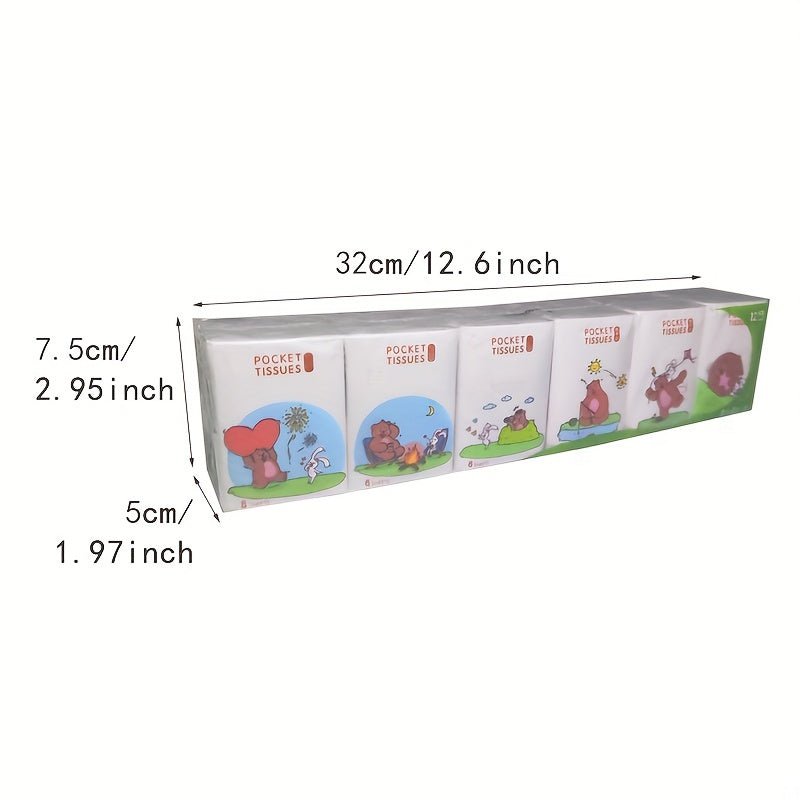 12 Packs Paper Towels 8 Sheets 5 Layers Travel Home Restaurant Party